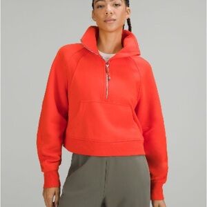 Scuba Oversized Funnel Neck Half Zip
Solar Orange